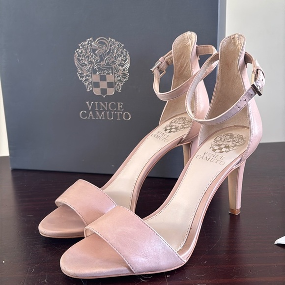 Vince Camuto Court light pink open toe ankle strap, heels, stilettos sandals 6.5 - Picture 2 of 15